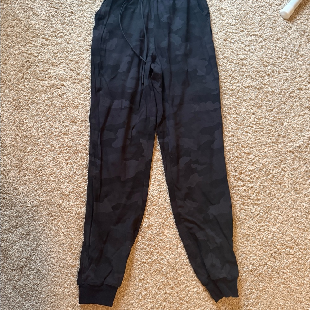 Black Camouflage Lulu Joggers - Picture 2 of 5